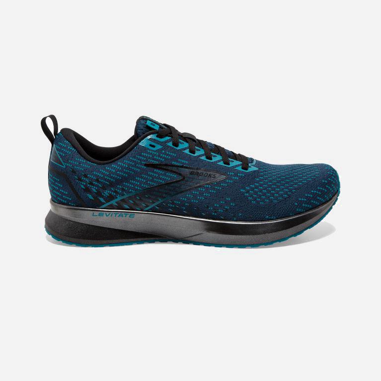 Brooks Men's Levitate 5 Road Running Shoes Singapore - Titan DarkCyan/Crystal Teal/Black (54317-KZIT